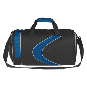 Sports Duffel Bag - Royal Blue With Black