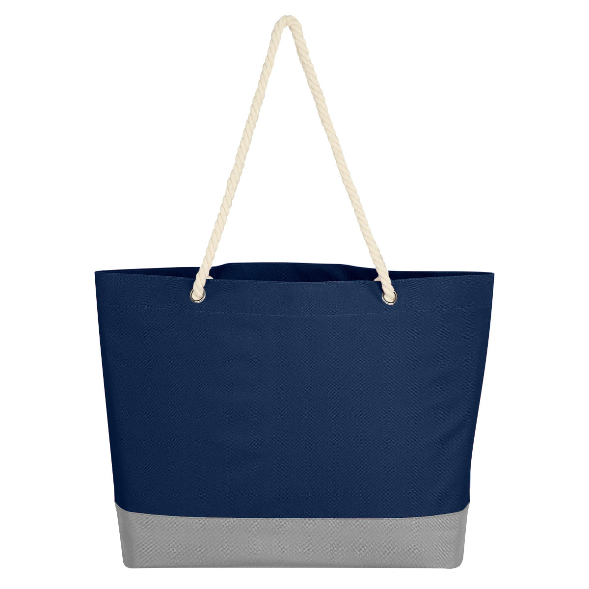 Boca Tote Bag With Rope Handles - Navy Blue