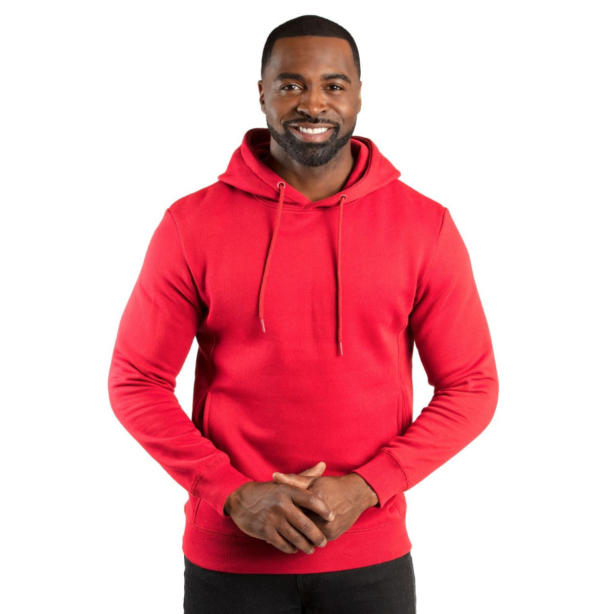 Threadfast Unisex Ultimate Fleece Pullover Hooded Sweatshirt - Red