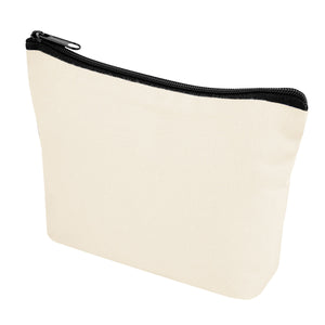 Aware™ 10 Oz. Recycled Cotton Zip Pouch - Natural