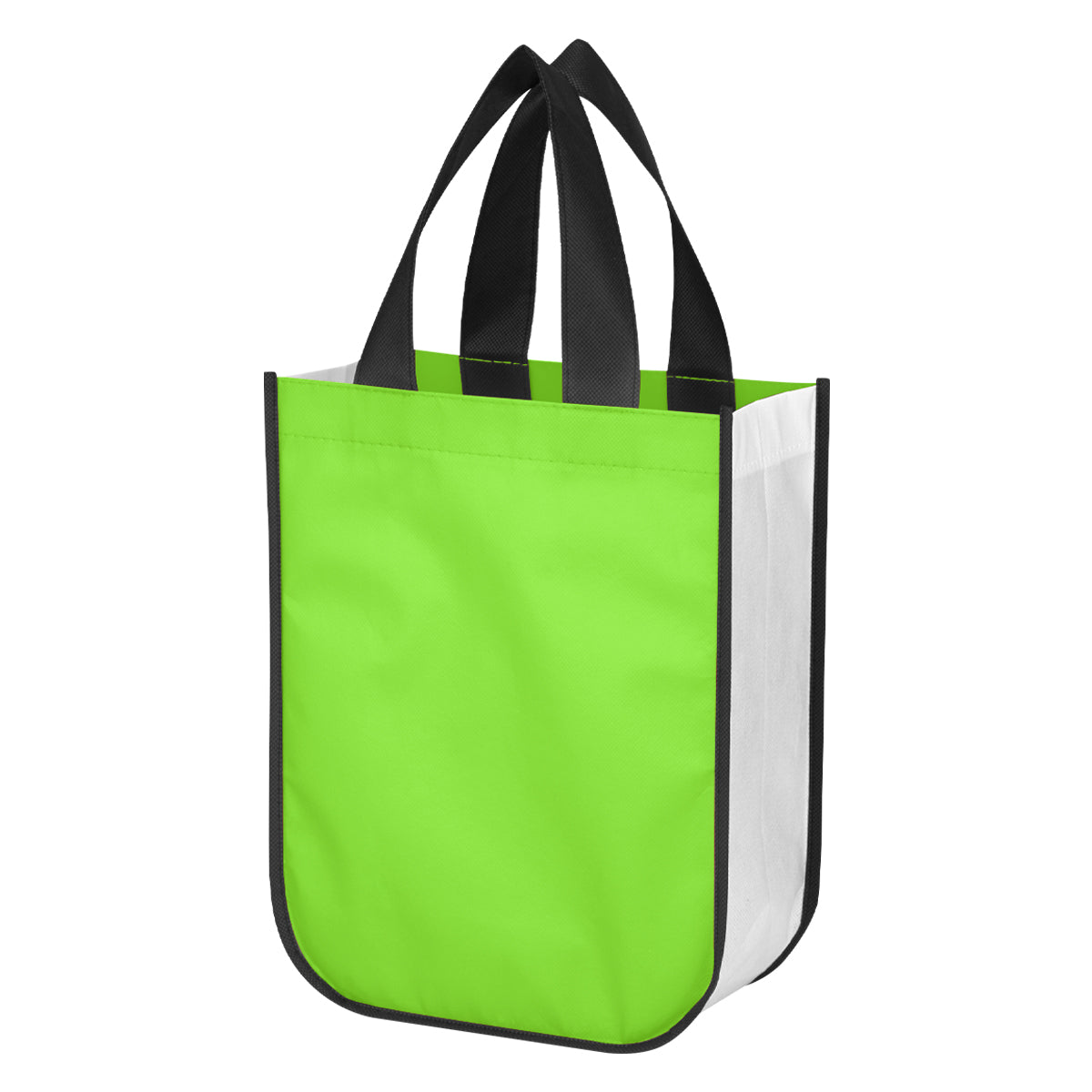 Lola Laminated Non-Woven Shopper Tote Bag - Lime