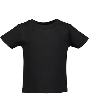 Rabbit Skins Infant Cotton Jersey T-Shirt - Black