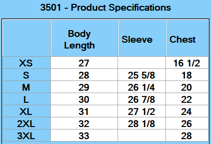 BELLA + CANVAS Unisex Jersey Long-Sleeve T-Shirt - Specs