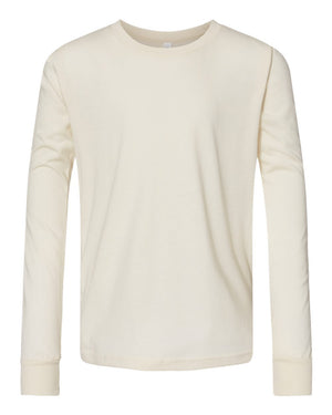 BELLA + CANVAS Youth Jersey Long-Sleeve T-Shirt - Natural