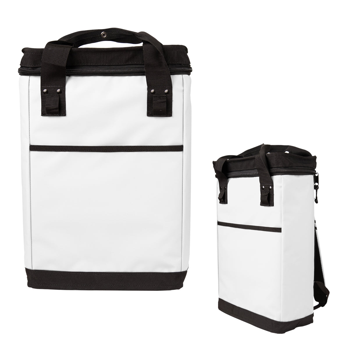 SUMMIT 24 CAN COOLER BACKPACK - White With Black