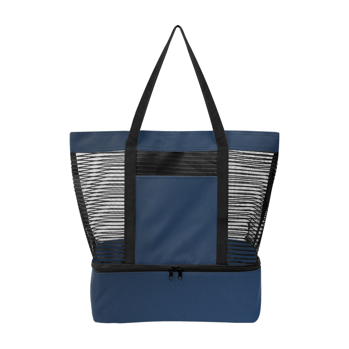 Marley rPET Mesh Tote Bag With Cooler - Navy Blue