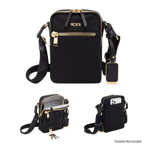 TUMI Persia Crossbody Bag - Black With Gold