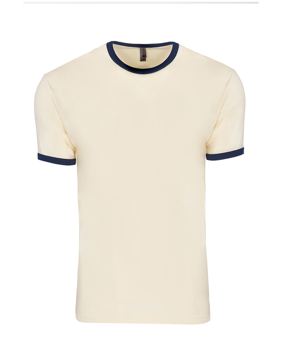 Next Level Apparel Unisex Ringer T-Shirt - Naturl/mdnt Nvy