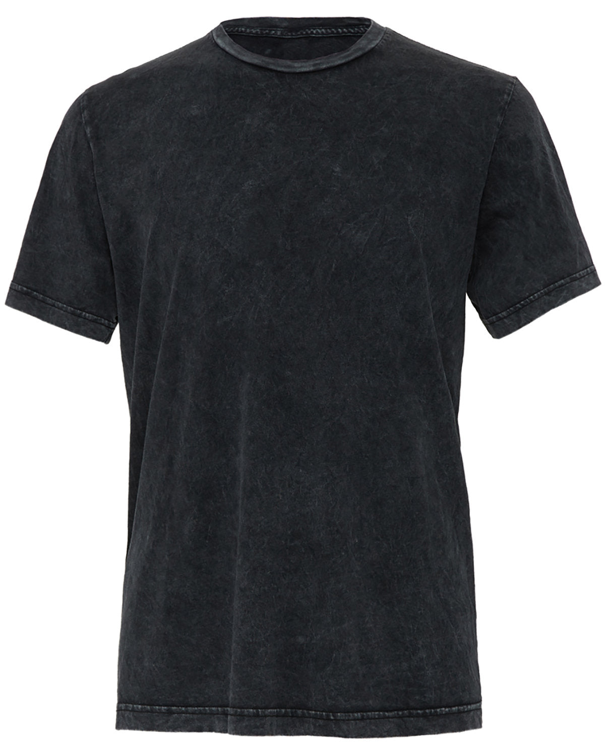 BELLA + CANVAS Unisex Poly-Cotton Short-Sleeve T-Shirt - Black Mineral Wash