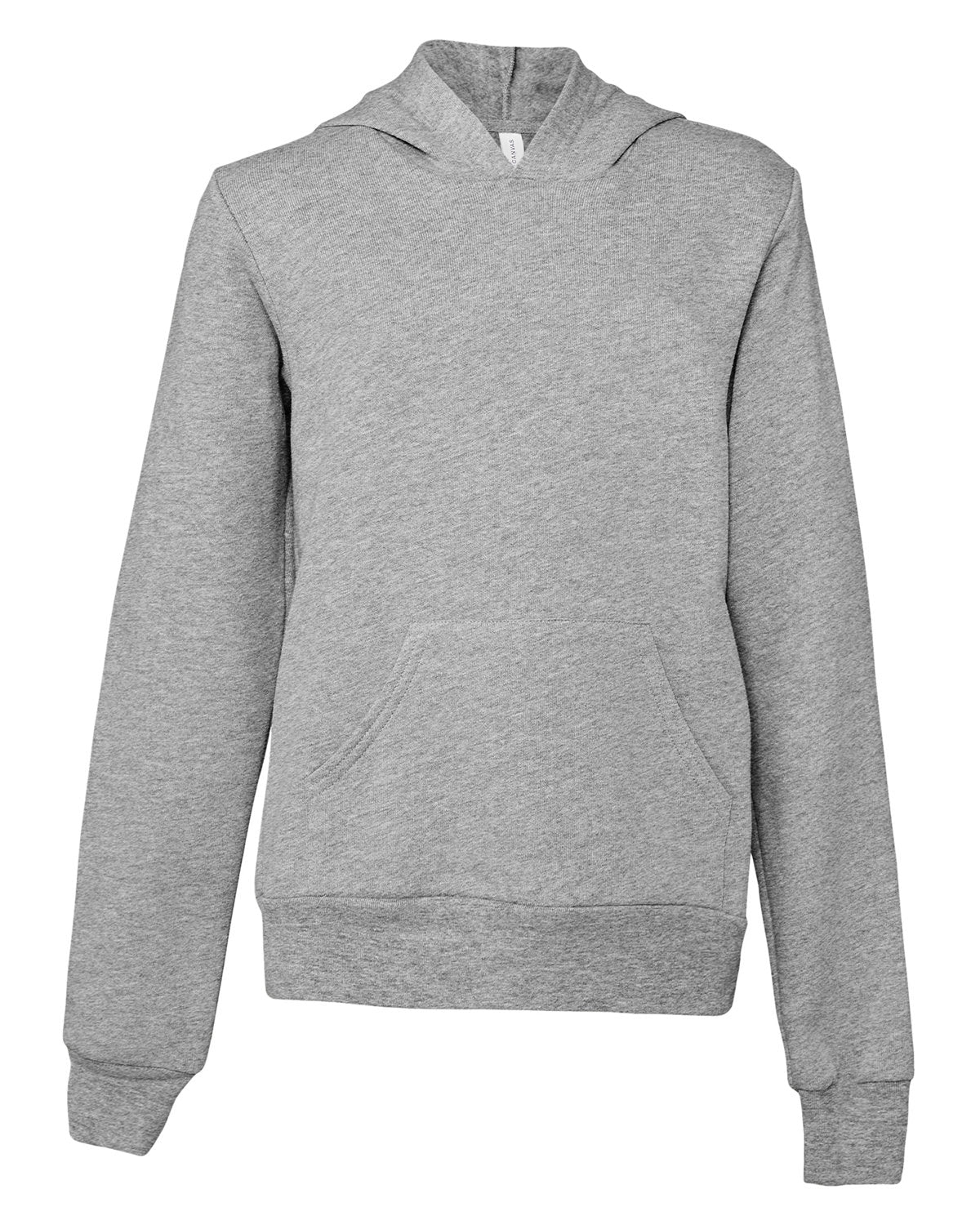 Bella + Canvas Youth Sponge Fleece Pullover Hooded Sweatshirt - Athletic Heather