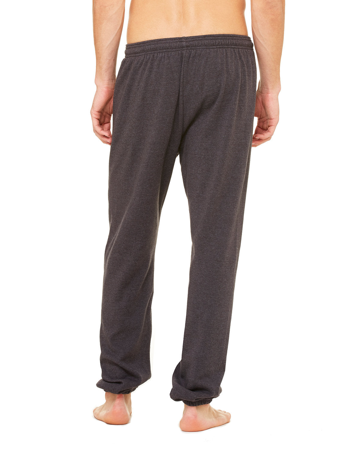 Bella + Canvas Unisex Sponge Fleece Long Scrunch Pant - Back