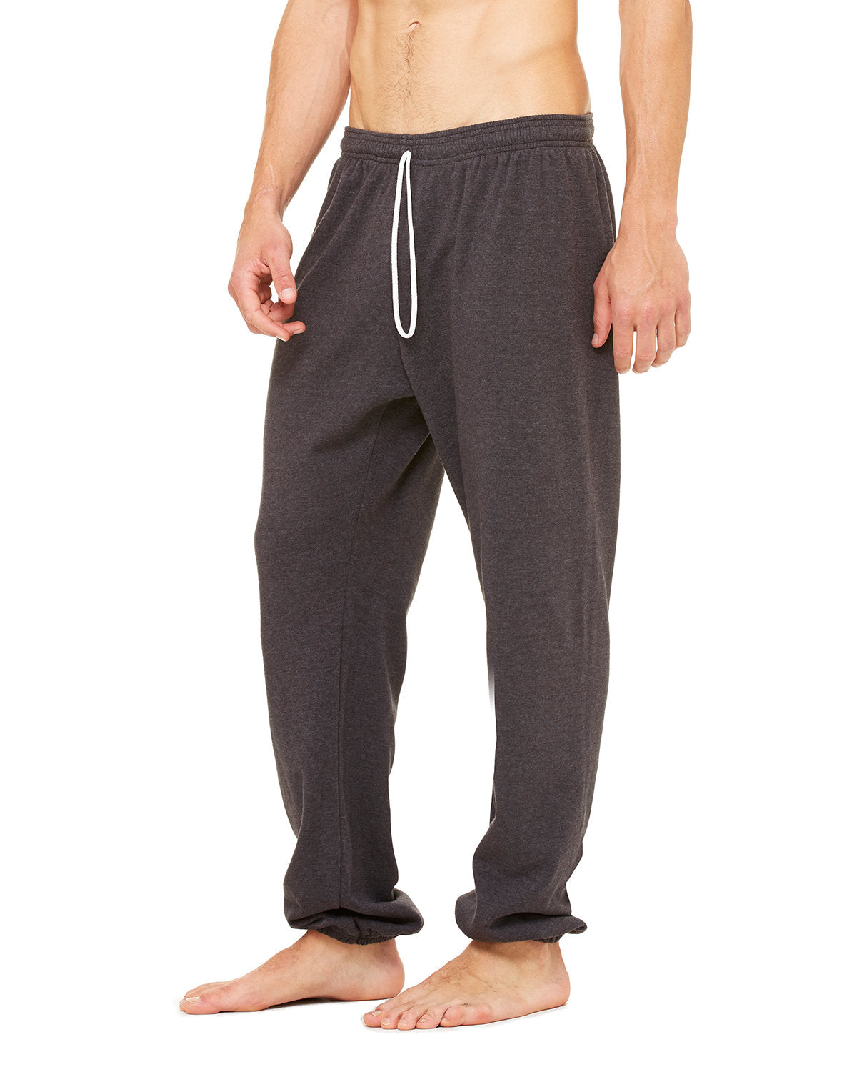 Bella + Canvas Unisex Sponge Fleece Long Scrunch Pant - Side