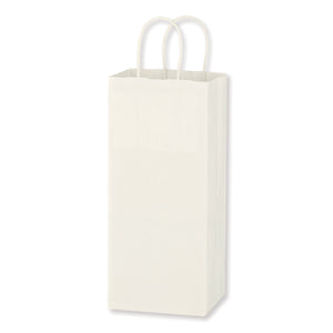 Kraft Paper White Wine Bag - 5.25" x 13" - White
