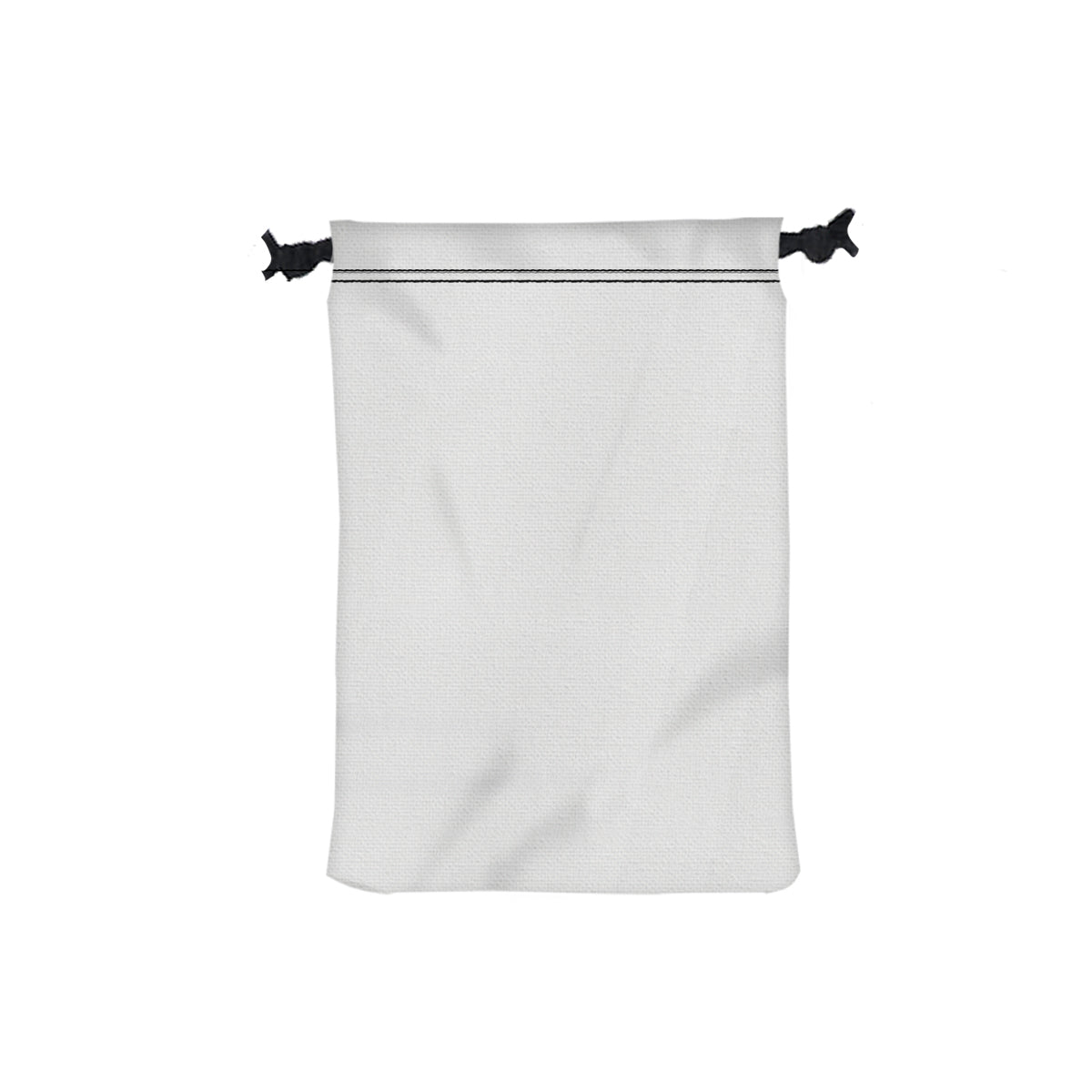 11" W X 16" H Canvas Drawstring Bag - White