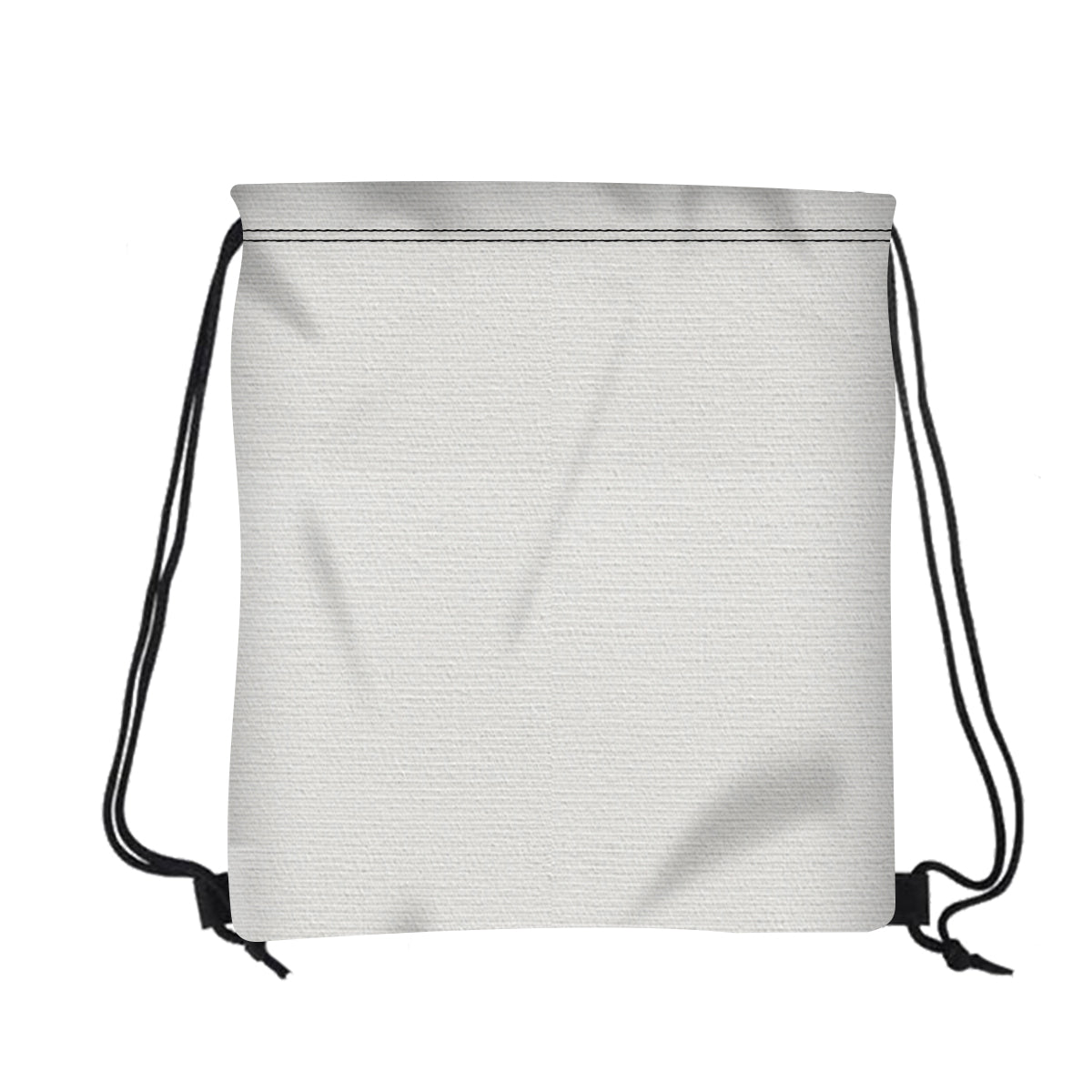 16" W X 18" H Canvas Drawstring Backpack - White
