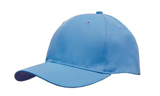 6 Panel Budget Cap - Custom Embroidered - Sky