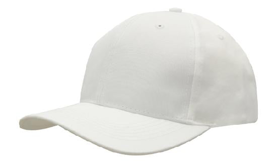 6 Panel Budget Cap - Custom Embroidered - White