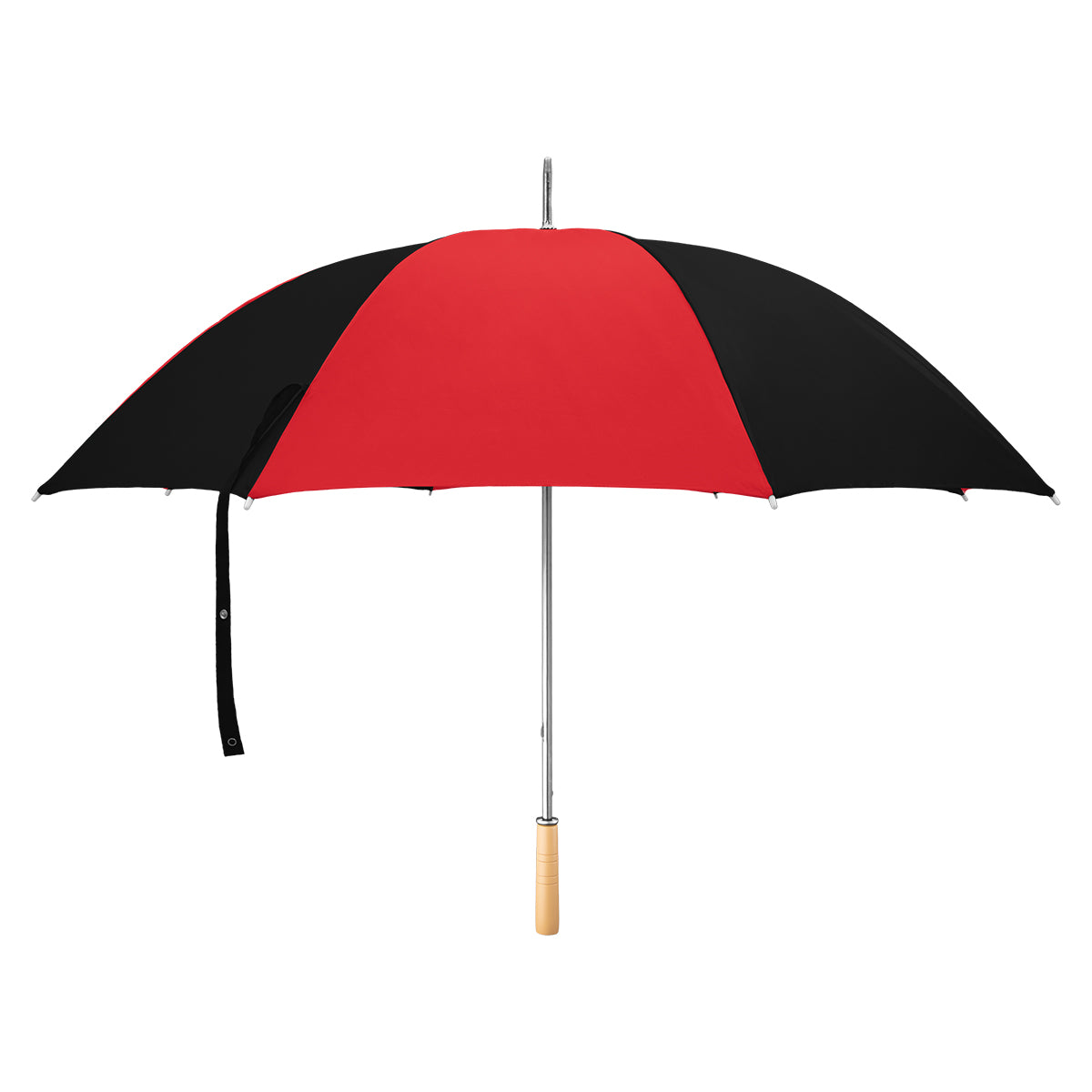 60" Arc Golf Umbrella - Red With Black