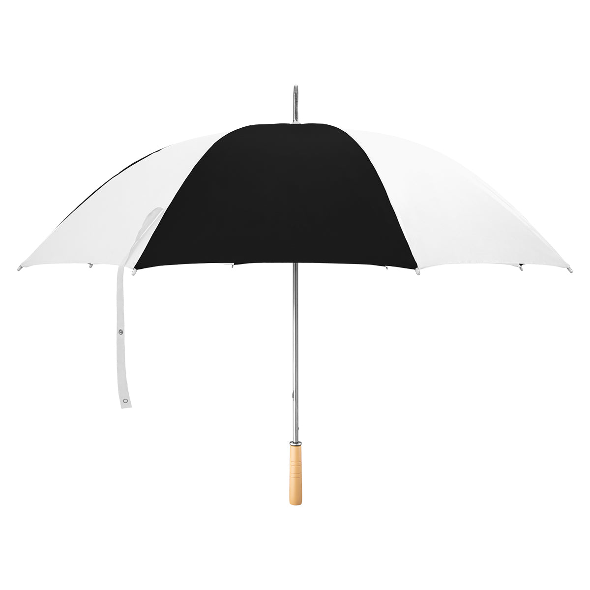 60" Arc Golf Umbrella - White With Black