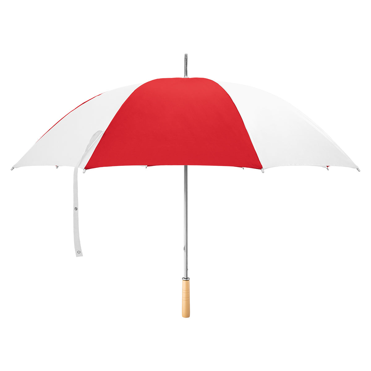 60" Arc Golf Umbrella - White With Red