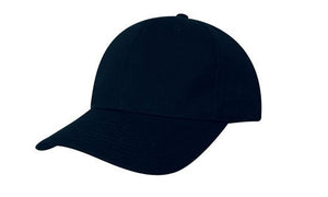 6 Panel Chino Twill Cap - Custom Embroidered - Navy