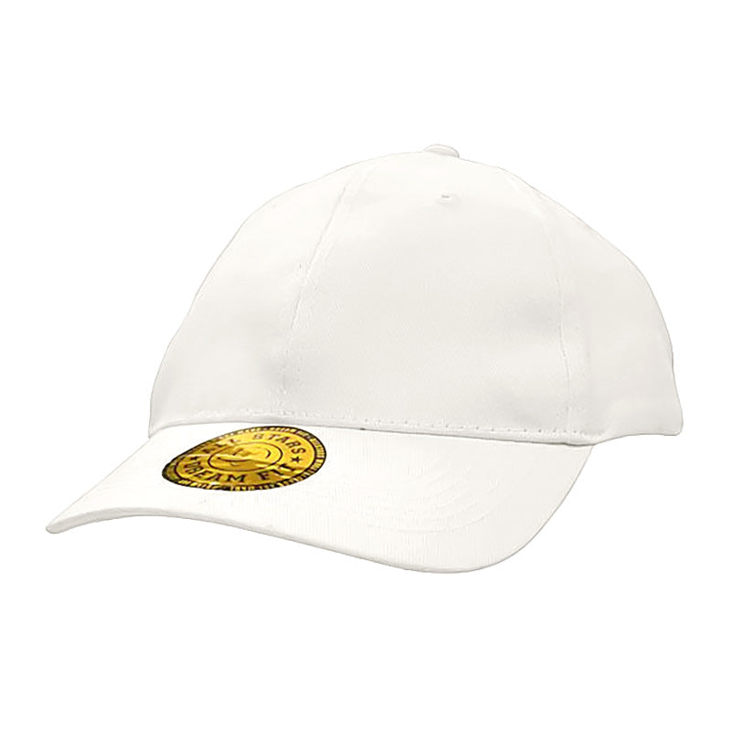 6 Panel BHC-Spandex Dream Fit Cap - Custom Embroidered - White