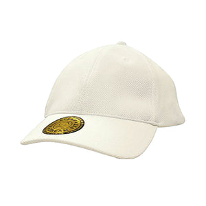6 Panel Double Pique Dream Fit Cap - Custom Embroidered - White