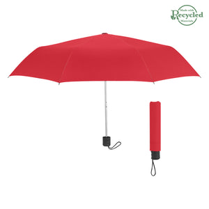 42" Arc Budget Telescopic Umbrella - Red