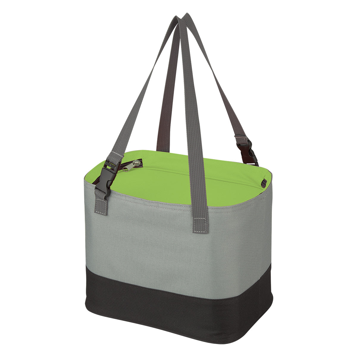 Alfresco Cooler Lunch Bag - Gray With Lime