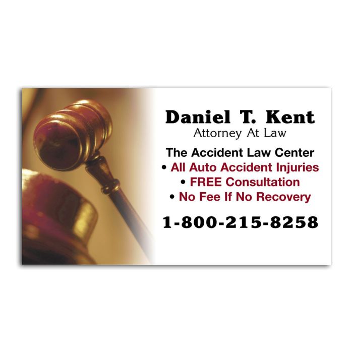 Business Card Magnet - Gavel