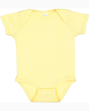Rabbit Skins Infant Baby Rib Bodysuit - Banana
