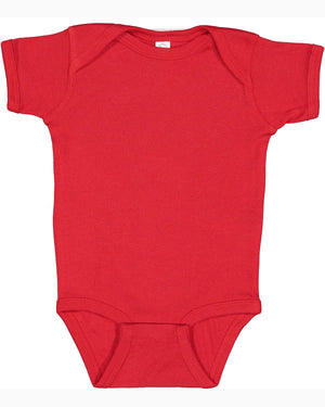 Rabbit Skins Infant Baby Rib Bodysuit - Red