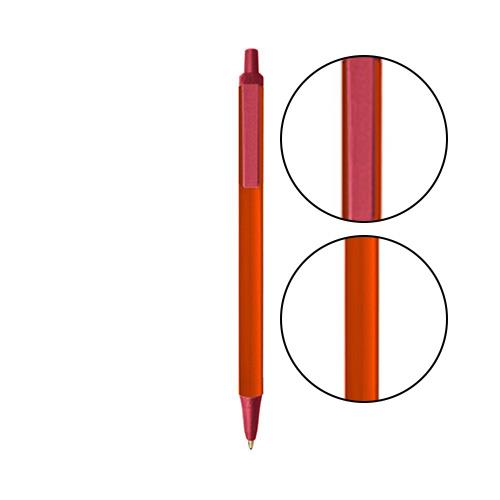 Orange BIC® Clic Stic® Pen - Orange With Metallic Red