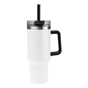 40 Oz. Intrepid Stainless Steel Tumbler - Recycled White