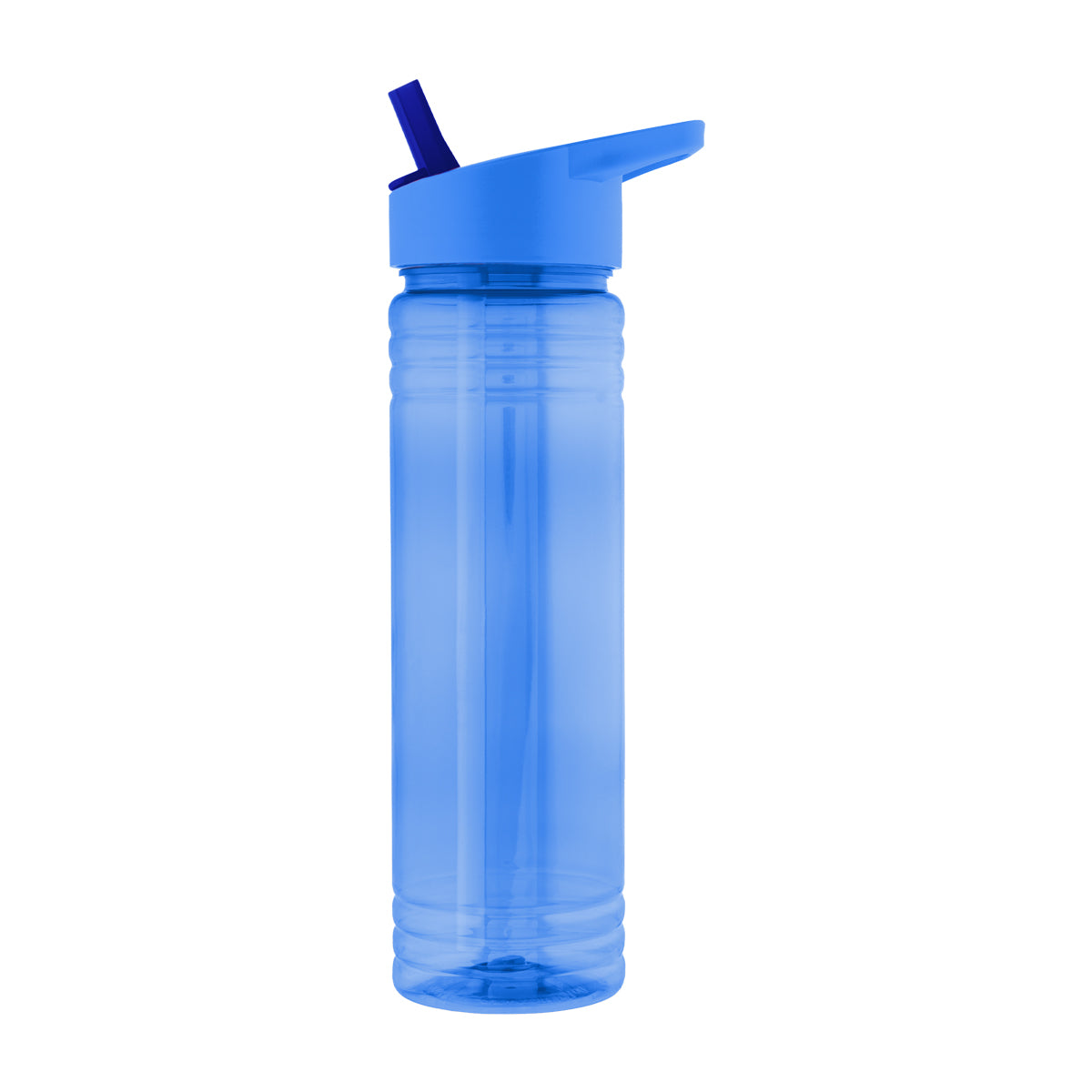 24 Oz. Ricky rPET Bottle - Translucent Blue