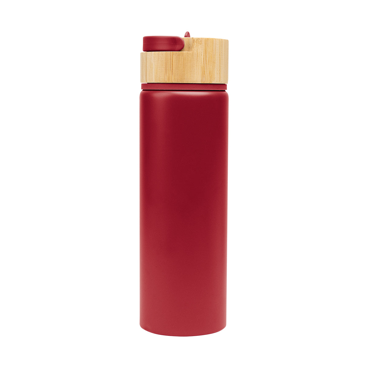 27 Oz. Ellis Bottle With Bamboo Lid - Red