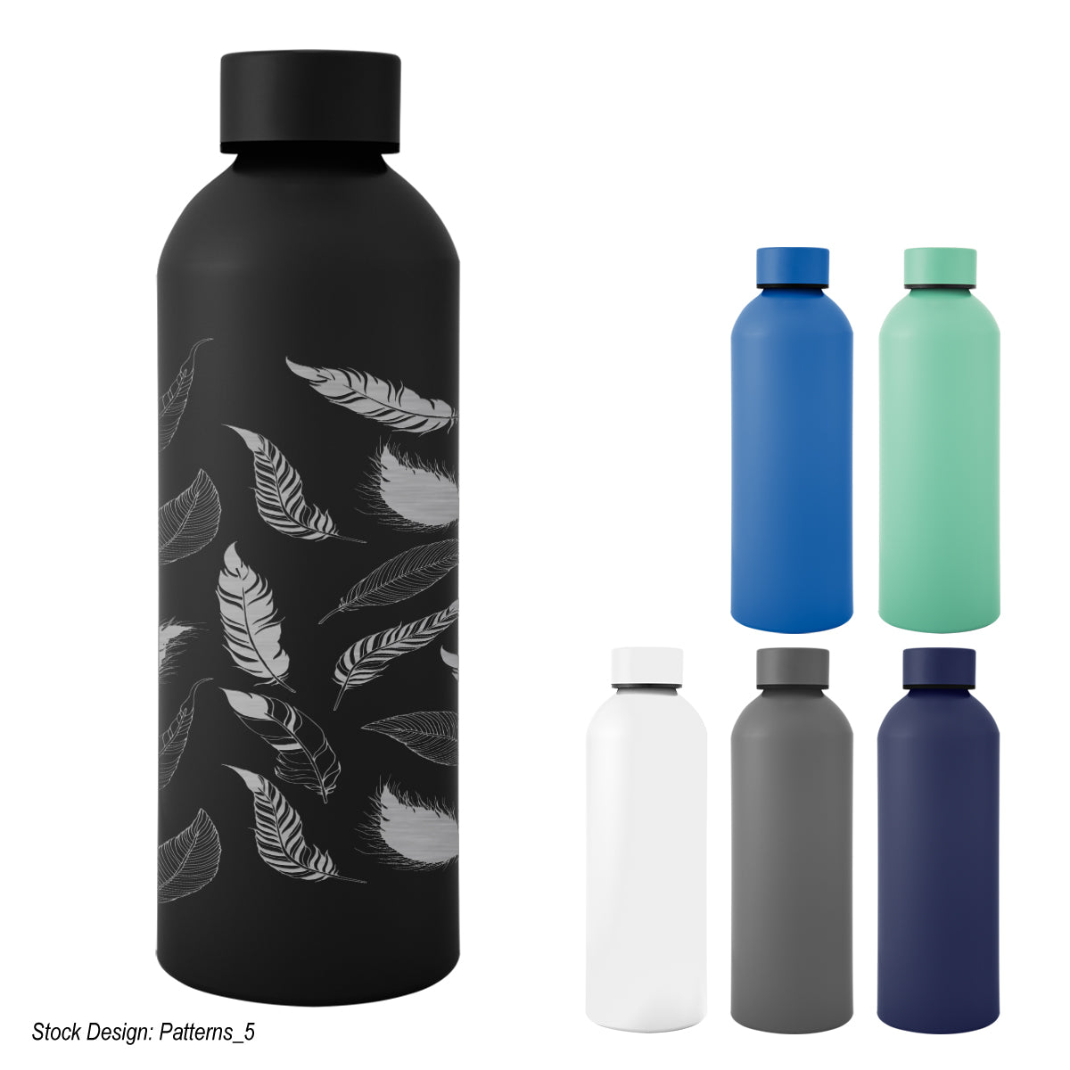 25 Oz. Full Laser Recycled Aluminum Bottle