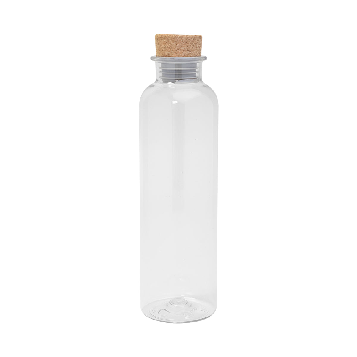 22 Oz. Maddie rPET Bottle With Cork Lid - Translucent Clear