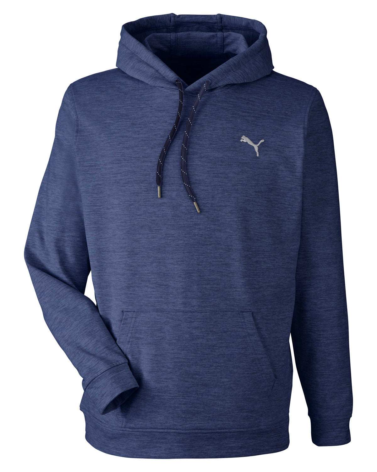 Puma Golf Men's Cloudspun Progress Hooded Sweatshirt - Navy Blazer Hthr