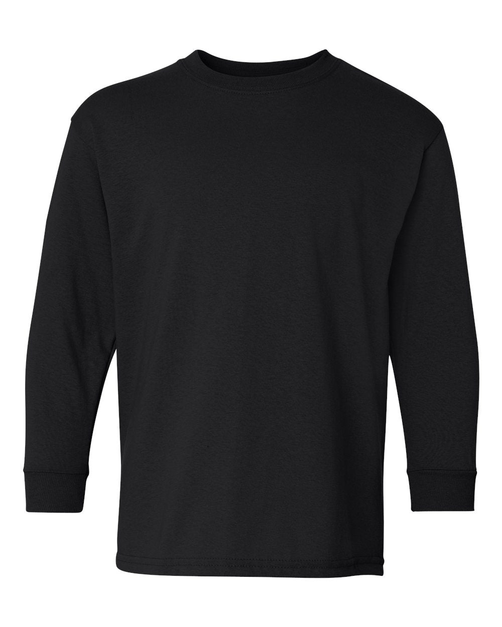 Gildan Youth Heavy Cotton™ Long-Sleeve T-Shirt - Black