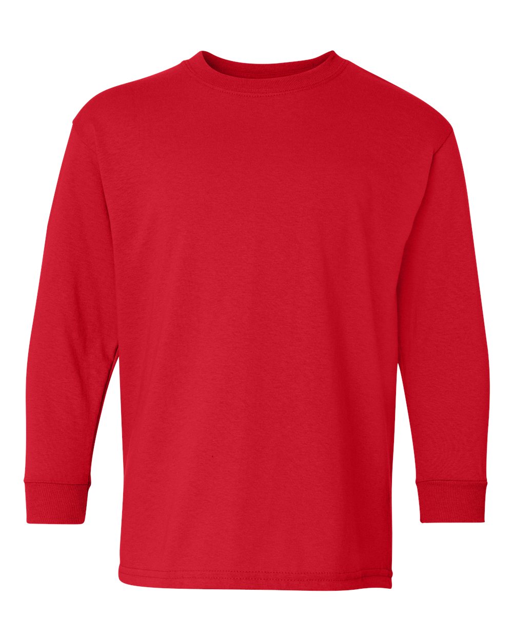 Gildan Youth Heavy Cotton™ Long-Sleeve T-Shirt - Red