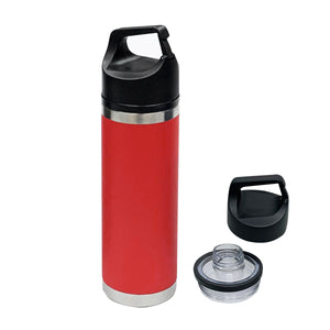 18 Oz. Full Color Davenport Bottle - Red
