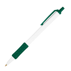 BIC® Clic Stic® Grip Pen - White With Forest Green