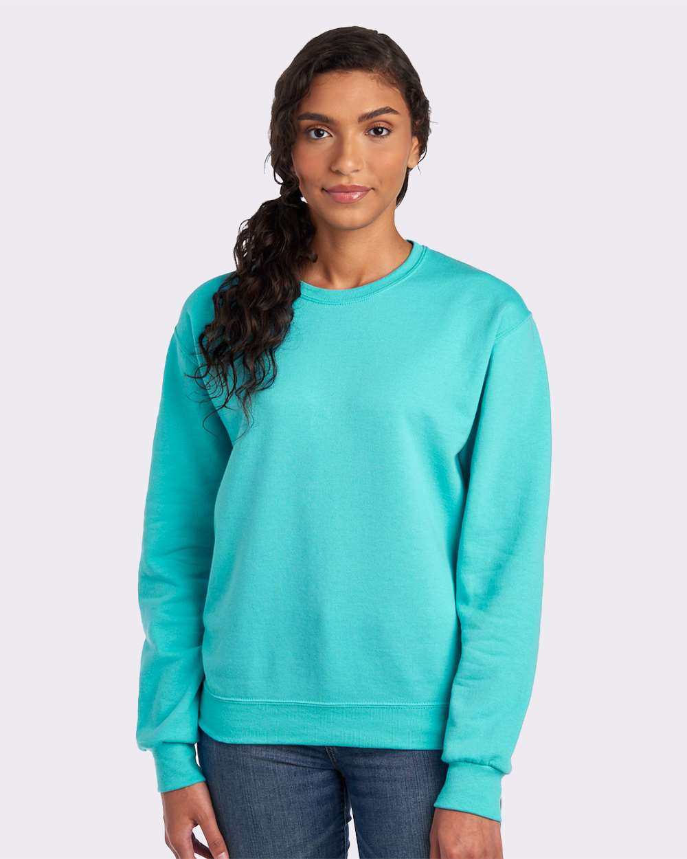 JERZEES Adult NuBlend® Fleece Crew - Scuba Blue