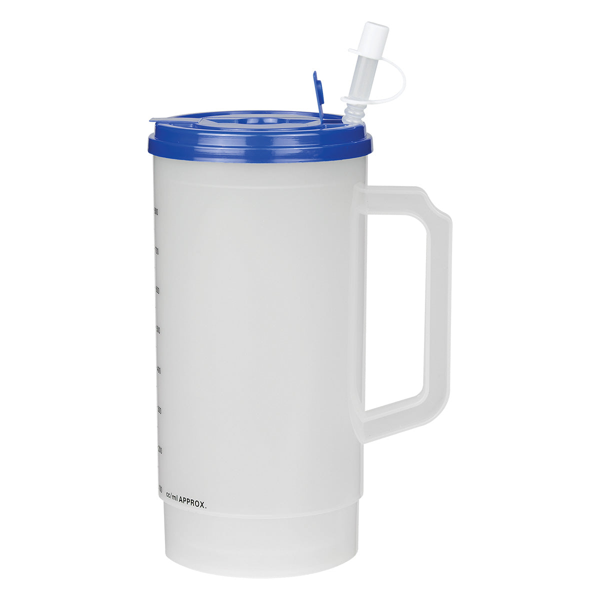 32 Oz. Medical Tumbler With Measurements - Blue Lid
