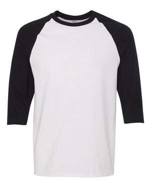 Gildan Adult Heavy Cotton™ Three-Quarter Raglan Sleeve T-Shirt