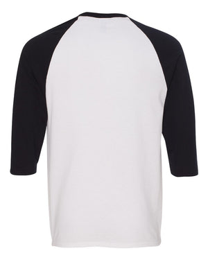 Gildan Adult Heavy Cotton™ Three-Quarter Raglan Sleeve T-Shirt