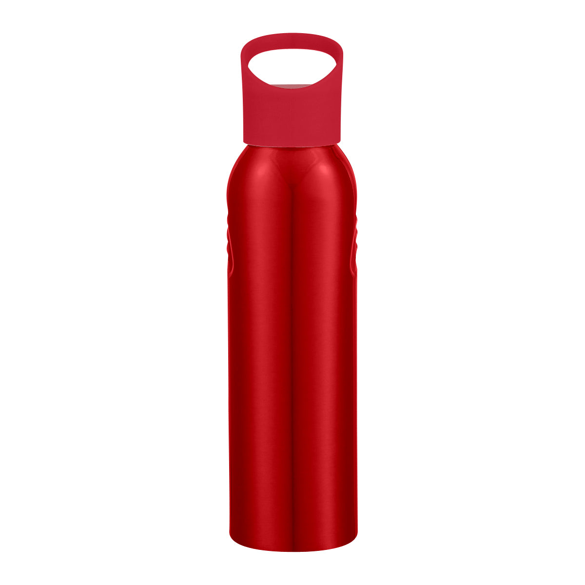 20 Oz. Aluminum Sports Bottle - Red With Red