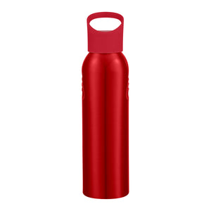 20 Oz. Aluminum Sports Bottle - Red With Red