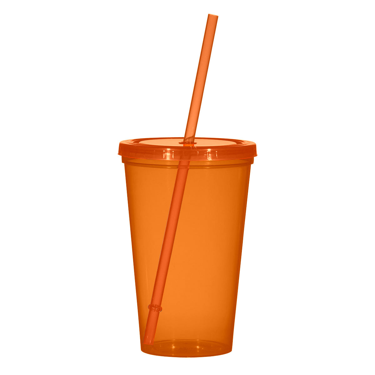 22 Oz. Sunsplash Single Wall Tumbler - Translucent Orange